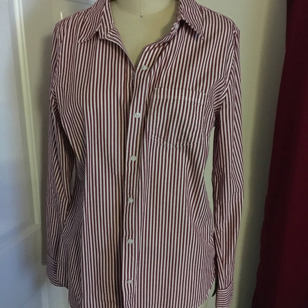 Button down stripped shirt